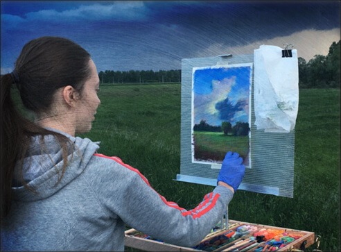 Yana Golikova - Live Painting